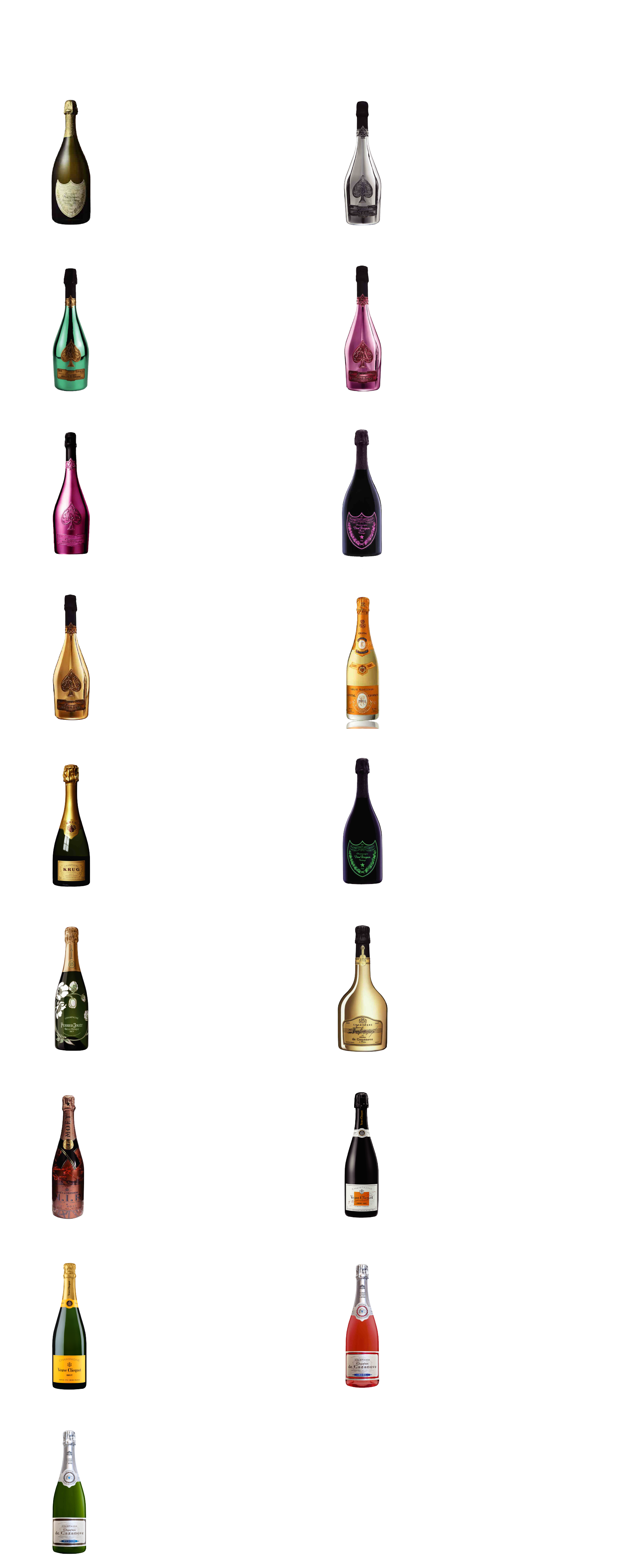 VIP BOTTLE MENU