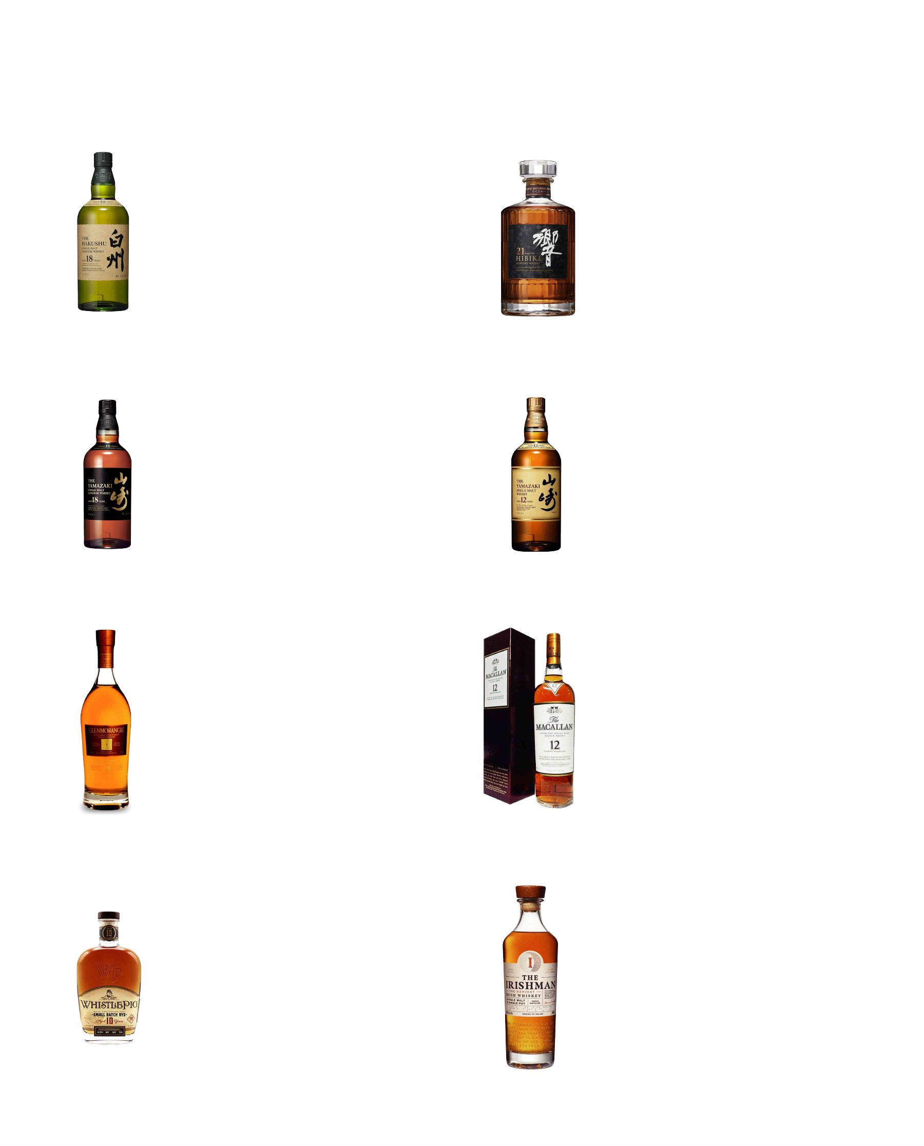 VIP BOTTLE MENU