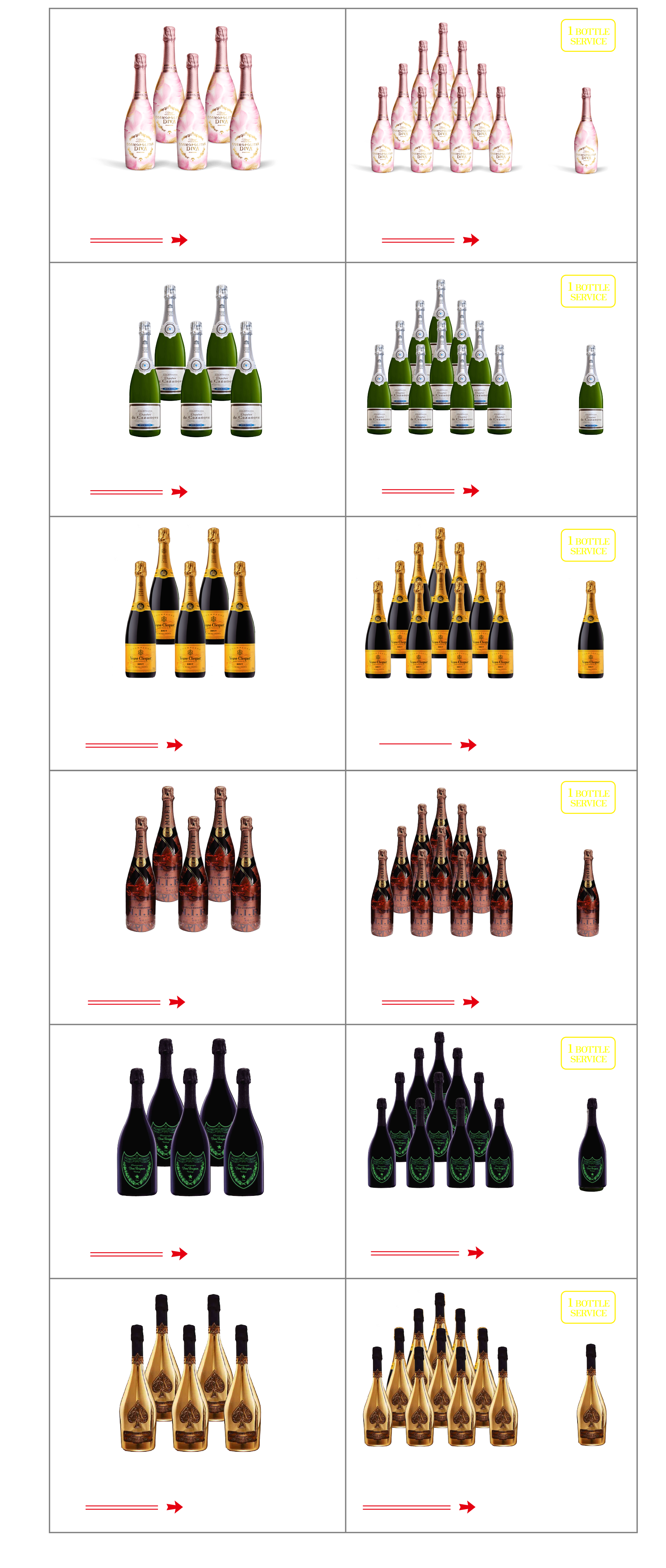 VIP BOTTLE MENU